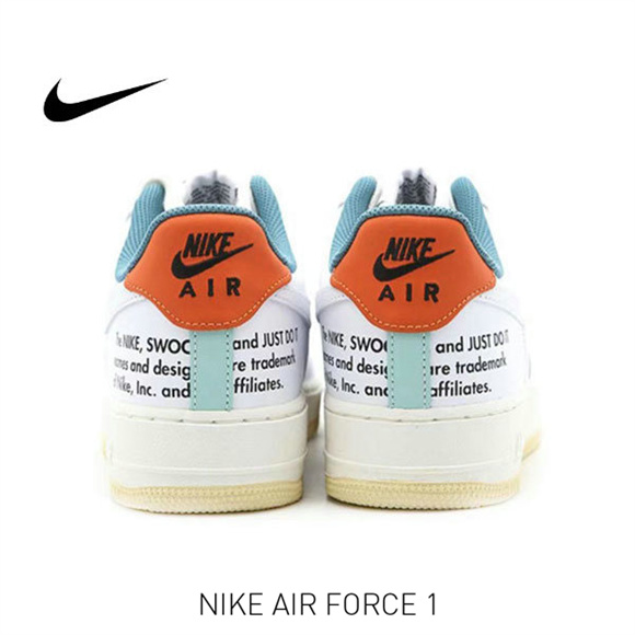 AF 1 Low白綠橙1